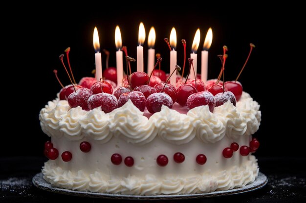 Foto un pezzo di torta di fragole con la ciliegina in cima