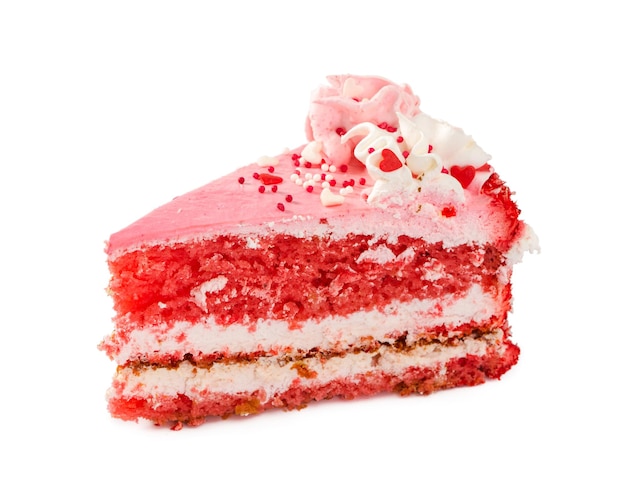 Piece of strawberry cake
