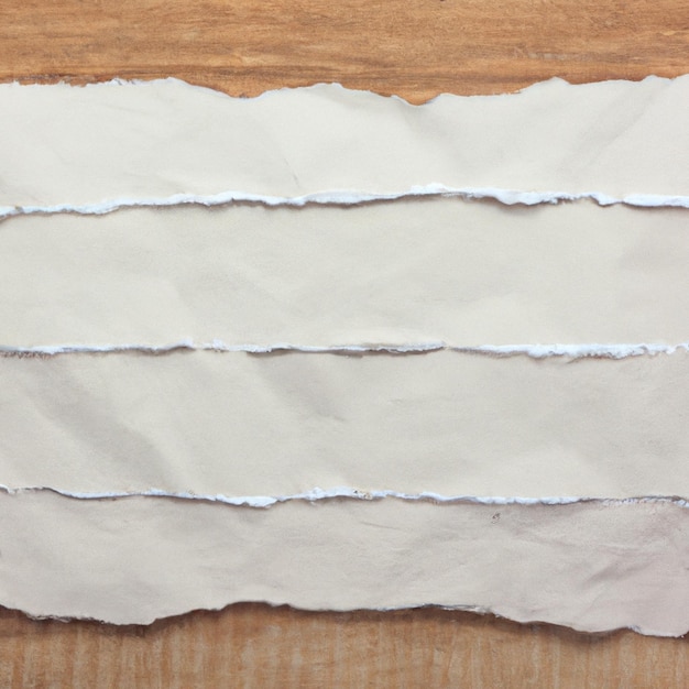 Кусок рваной бумаги со словом бумага на нем