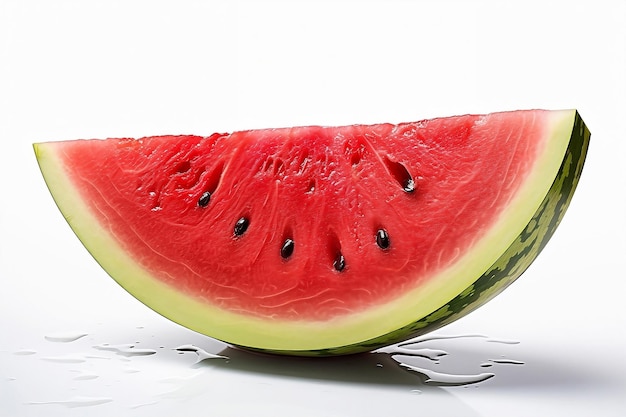 Piece of watermelon on white background