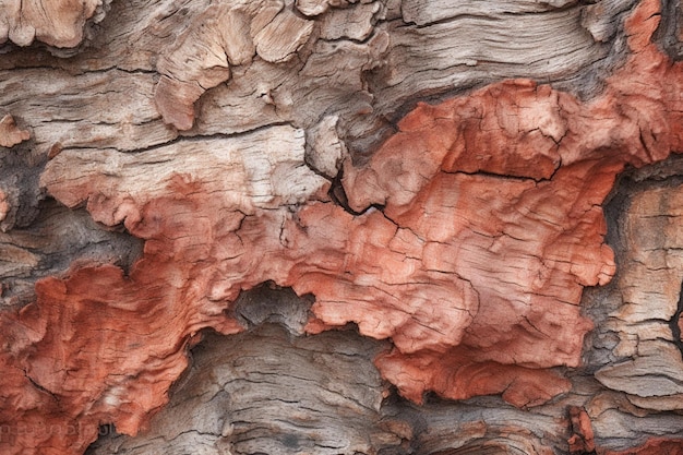 A piece of wood with red on it