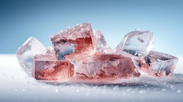 pieces of natural ice