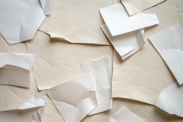 pieces of paper with pergament texture