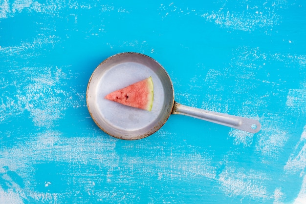 Photo pieces of a ripe red water-melon