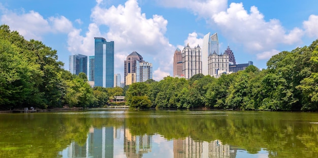 Piedmont Park in het centrum van Atlanta in de VS