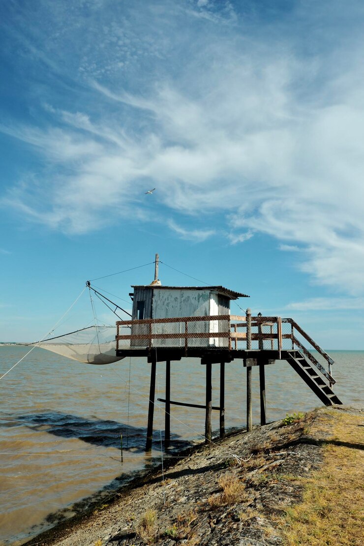 Photo pier on beach against sky