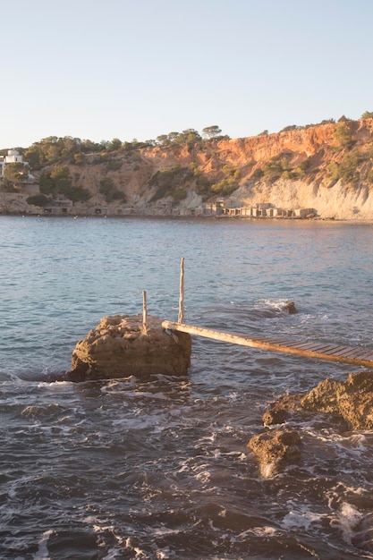 Pier bij Hort Cove, Ibiza, Spanje