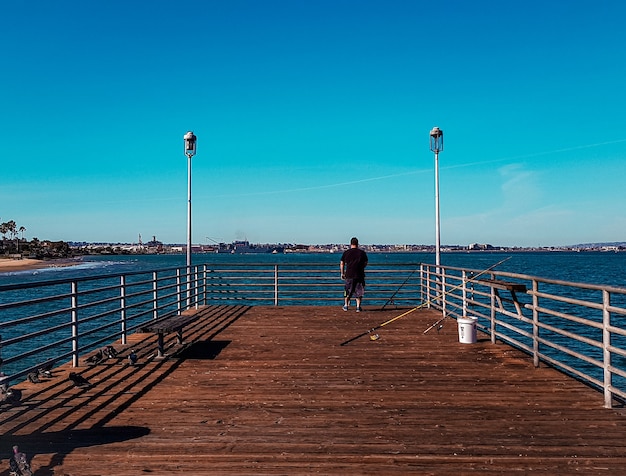 Pier in de middag in San Diego