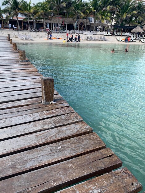 Pier over lake