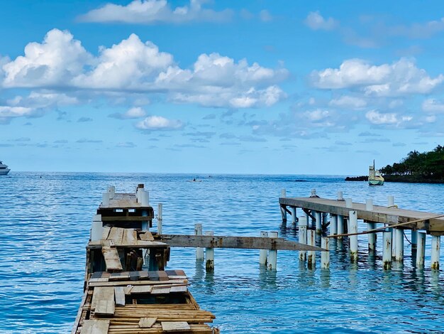 Foto pier op zee tegen de lucht