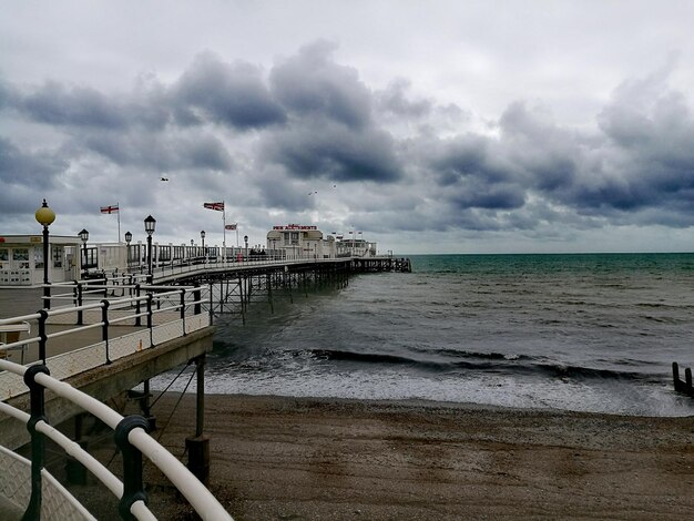 Pier over sea