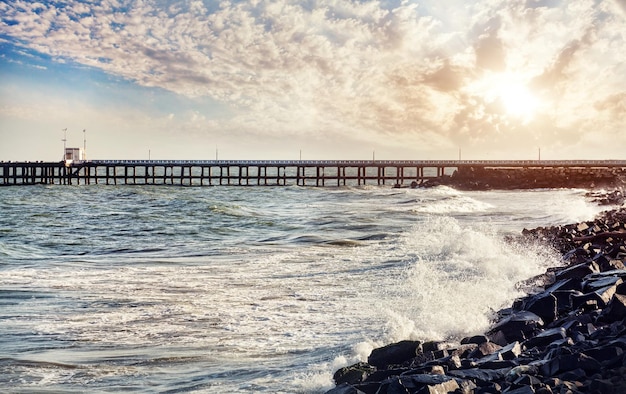 Pier at sunset