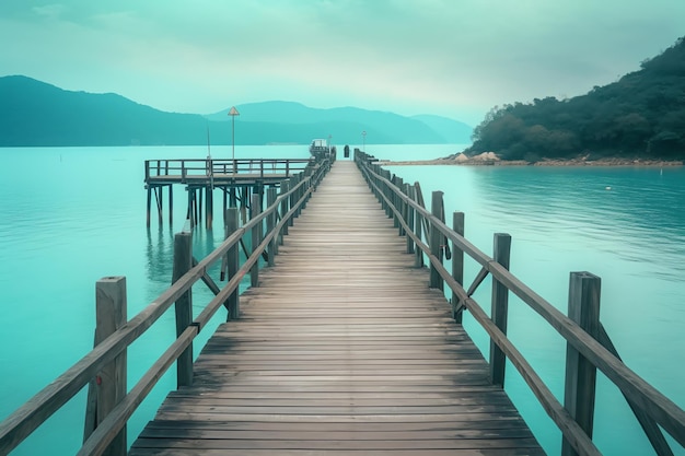 A pier with a blue background that says'lake lucerne'on it