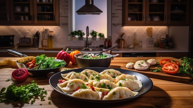 Pierogi are filled dumplings made by wrapping unleavened dough