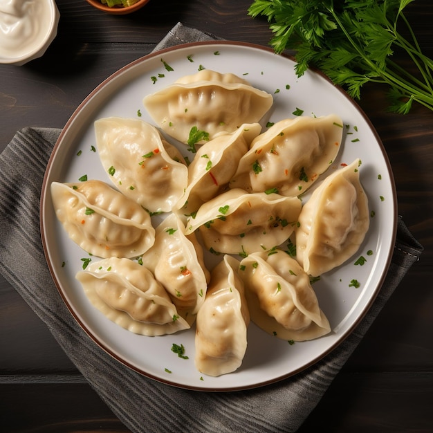 Photo pierogi eastern european filled dumplings popular in polish communities