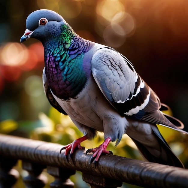 Pigeon wild animal living in nature part of ecosystem