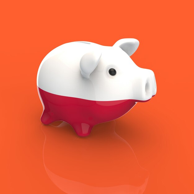 Piggy bank - 3D Illustration