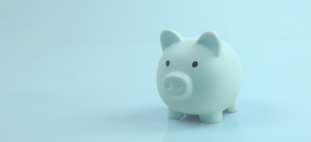 Piggy bank and finance money saving