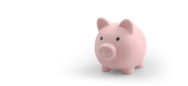 Piggy bank and finance money saving