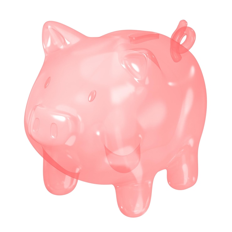 Foto piggy bank icoon png sticker doorzichtige achtergrond