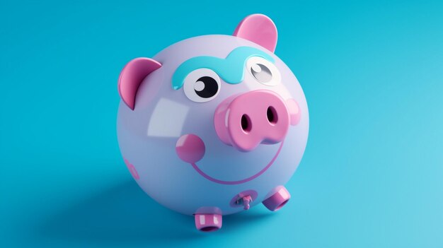 Piggy bank isolated