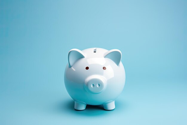 piggy bank on minimal background