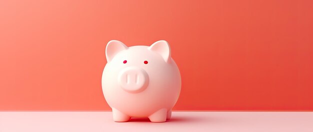 Piggy bank on minimal background