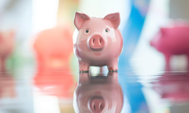 Piggy Bank Photos with Plant