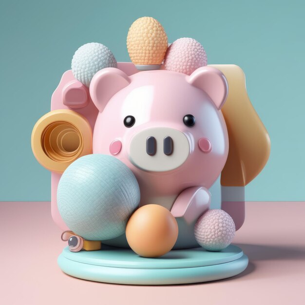 piggy bank piggy bank en piggy bank 3D weergeven piggy bank Piggy bank en Piggy bank 3d weergeven