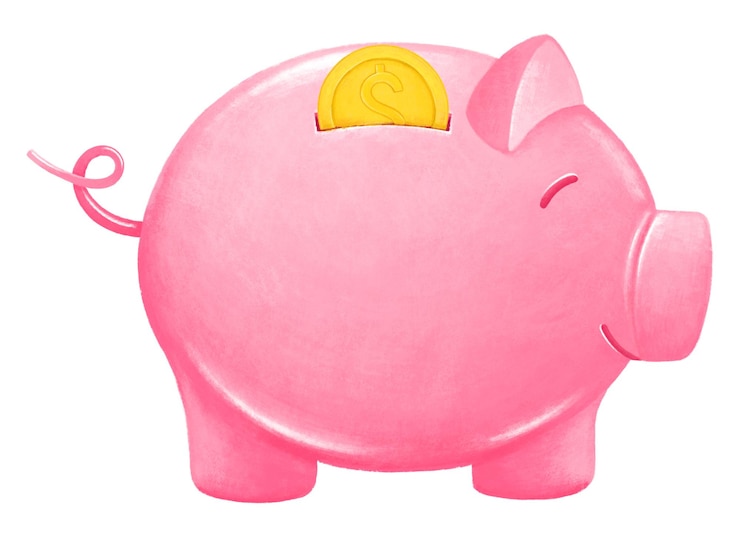 Foto piggy bank png spaarfinanciering illustratie doorzichtige achtergrond