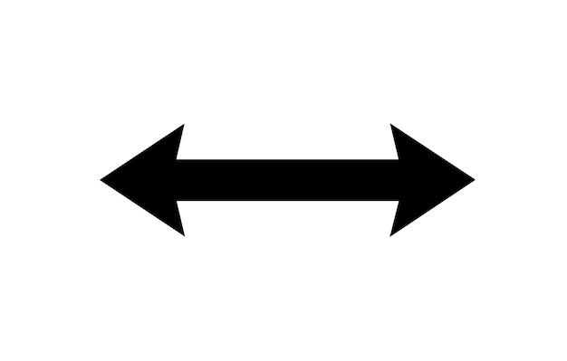 Pijllijn pijlvector Vlak stijl symbool pijl op een witte achtergrond vector illustratie pijl