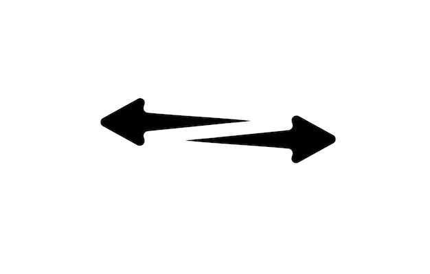 Pijllijn pijlvector Vlak stijl symbool pijl op een witte achtergrond vector illustratie pijl