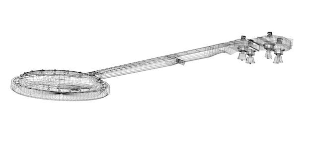 Pijpleidingkraan, carrosseriestructuur, draadmodel