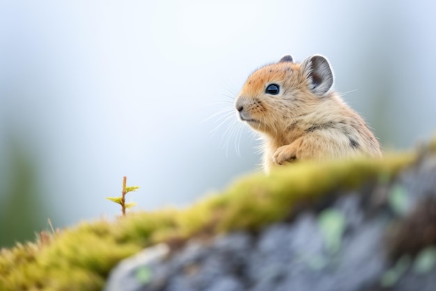 Pika on the lookout calling to its kin