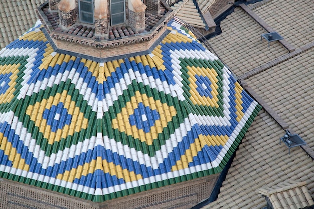 Pilar Basilica Cathedral Church in Zaragoza, Spain