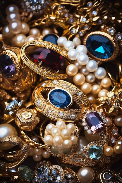 Pile of all kinds of jewelry