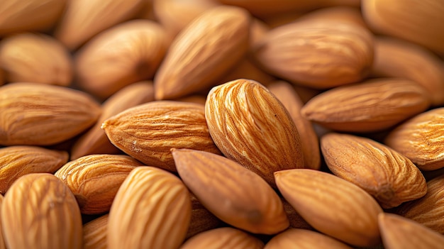 A pile of almonds