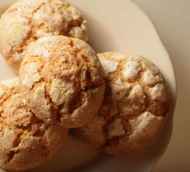 Pile of apple chip cookies