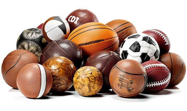 Photo a pile of basketballs with the word co on it