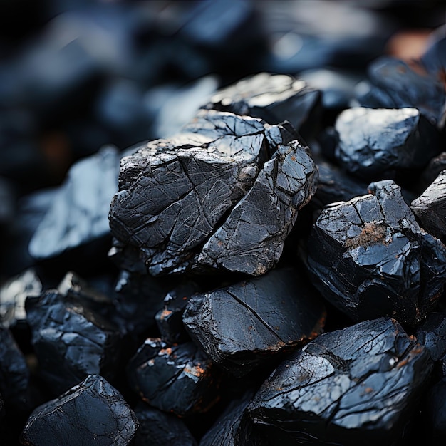 a pile of black rocks with the word  rocks  on them