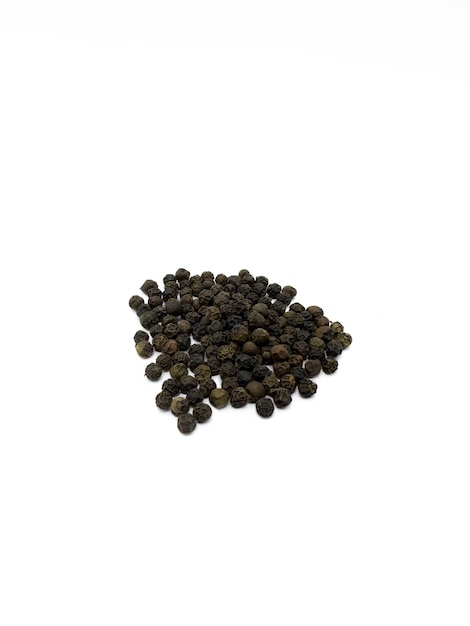 A pile of black seeds from the company coriander.