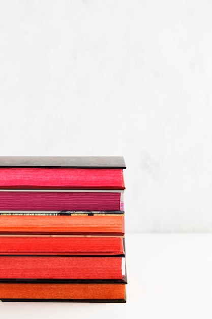 Photo pile of books with color stack