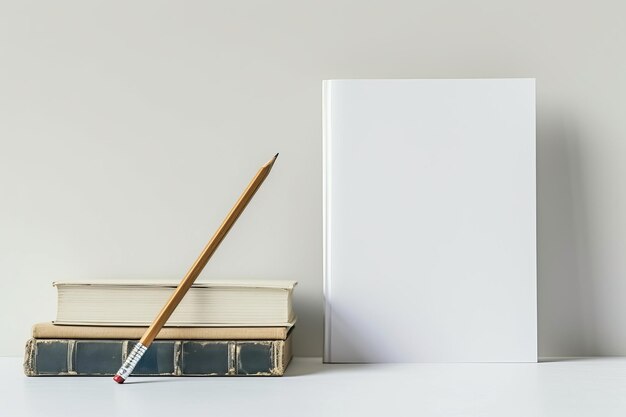 Photo a pile of books with a sheet of paper representing the crossroads between leveraging past works and