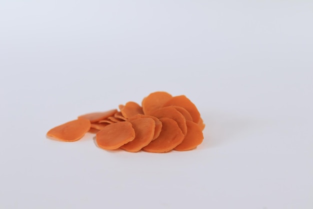 A pile of carrots with the word carrots on it