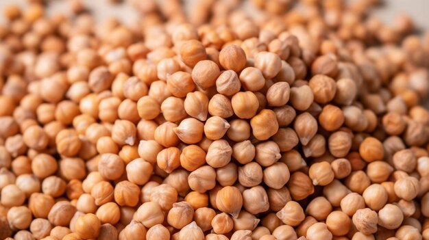 Photo pile chickpeas closeup