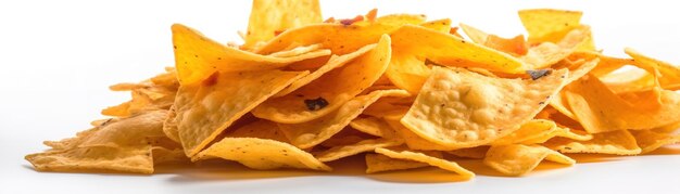 A pile of chips on a plate