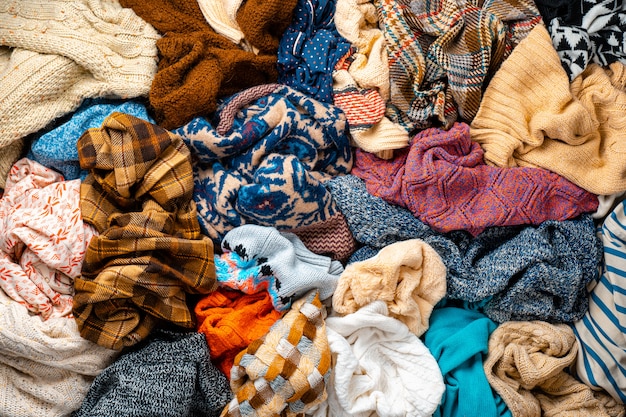 Pile of Clothes Background