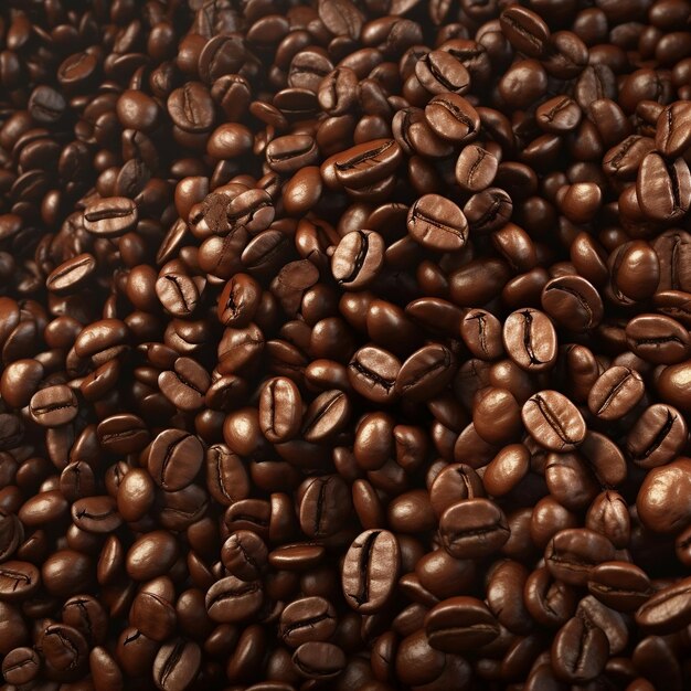 a pile of coffee beans with the word coffee on it
