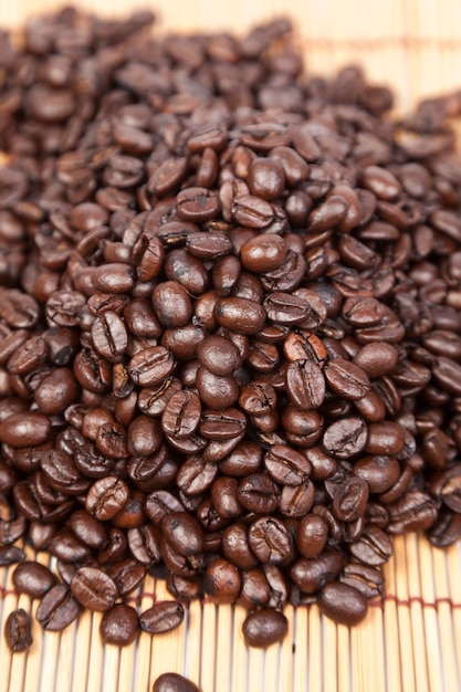 Pile coffee beans