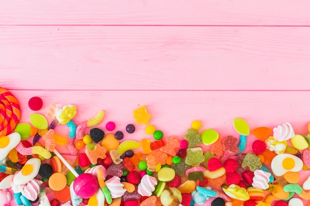 Pile of colorful jelly candies